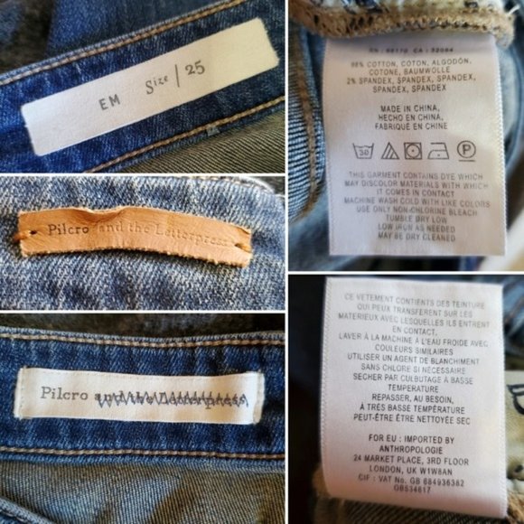 ANTHRO PILCRO AND THE LETTERPRESS raw hem jeans - Picture 8 of 8